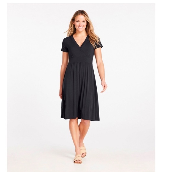 L.L. Bean Women's Summer Knit Dress MP Medium Petite NEW! - Picture 1 of 6